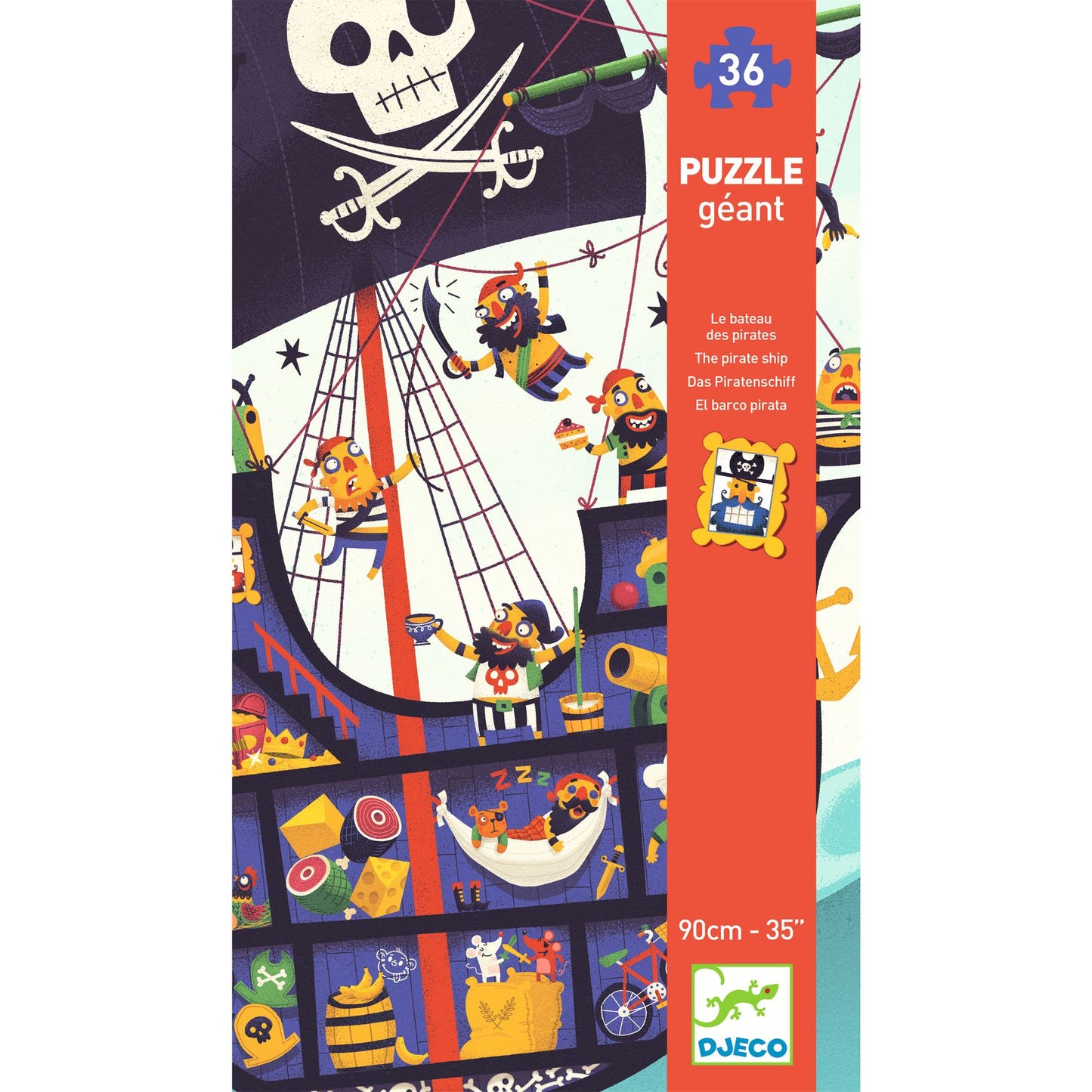 Puzzle gigante - La battaglia dei pirati 36pz - Centroscuola