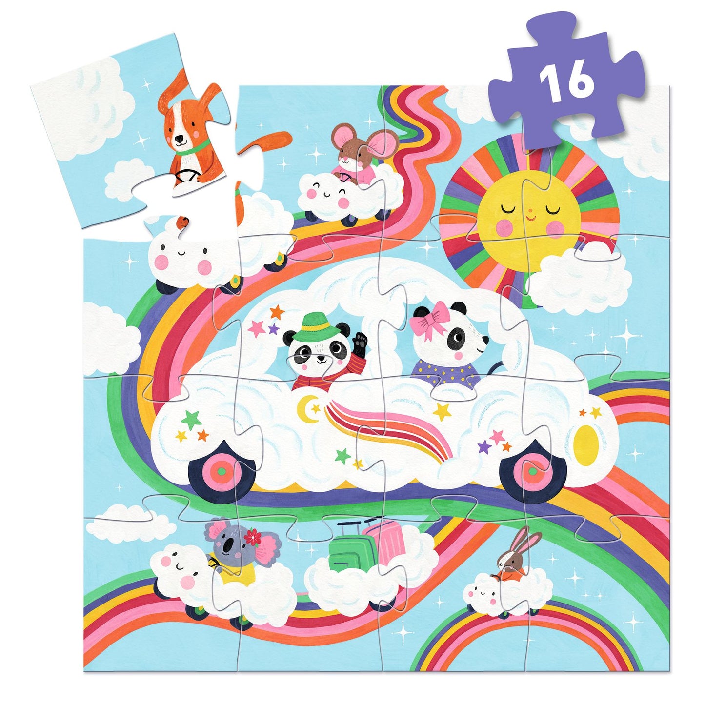 Puzzle - Cloud Car 16 pezzi - Centroscuola