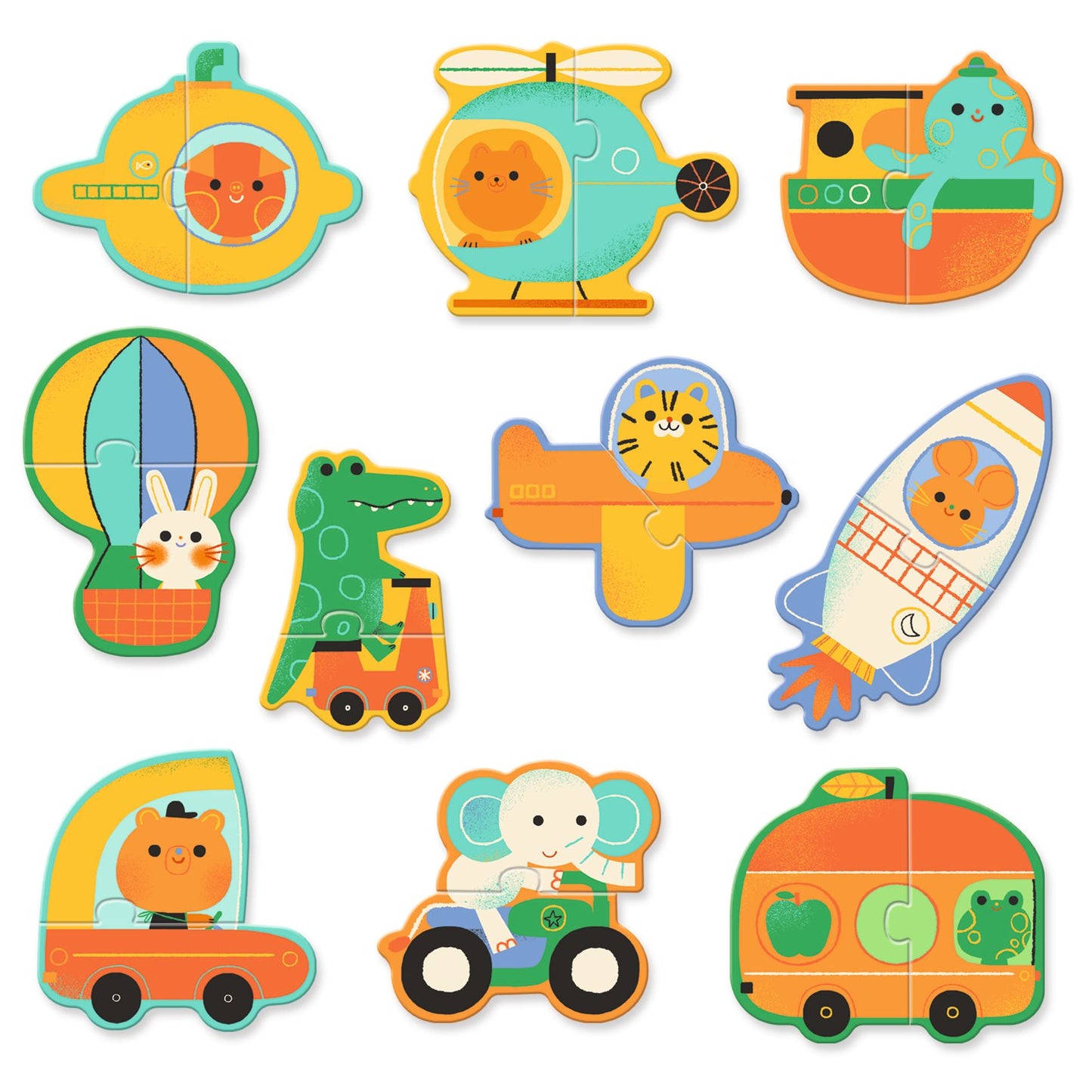 Puzzle Duo - Veicoli - Centroscuola