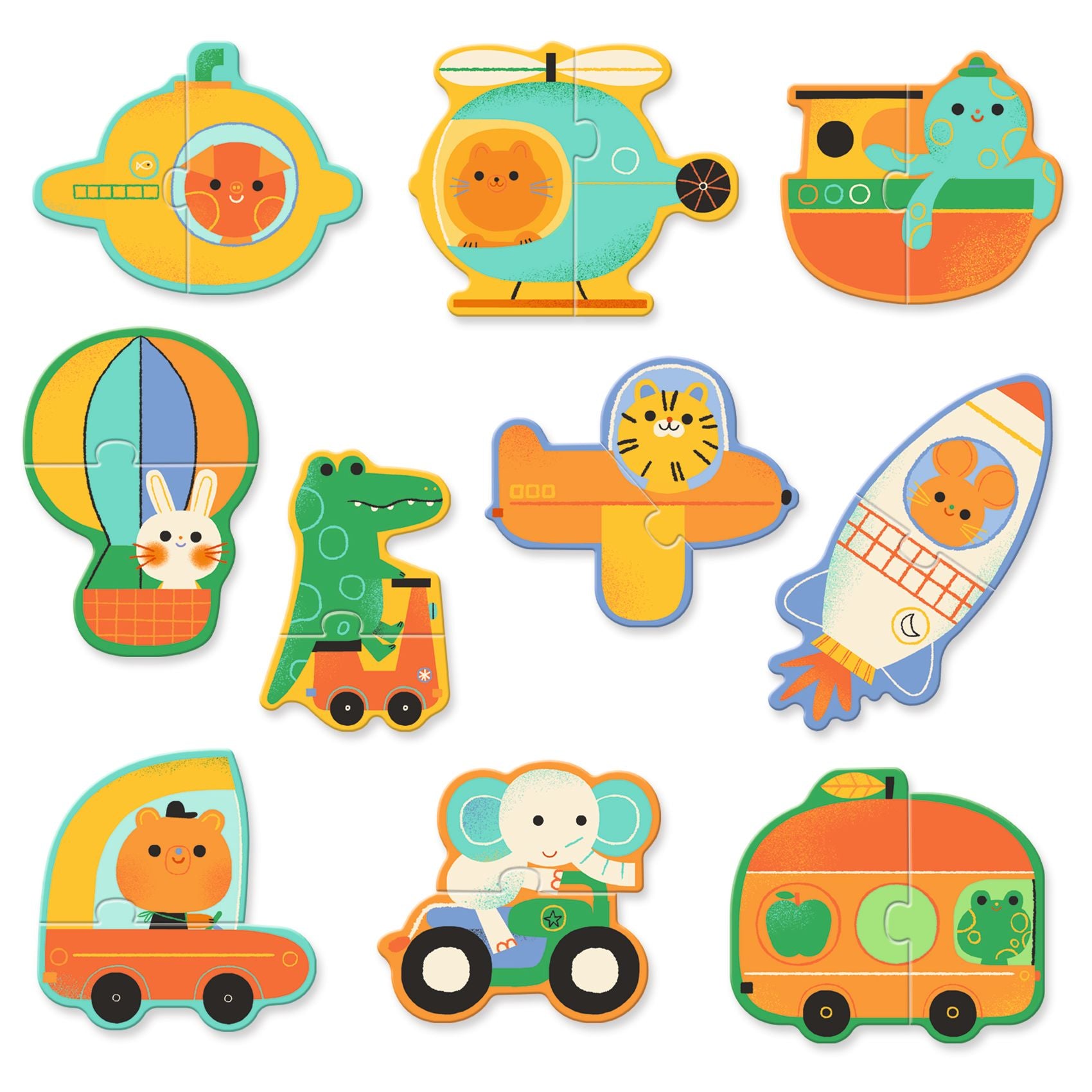 Puzzle Duo - Veicoli - Centroscuola