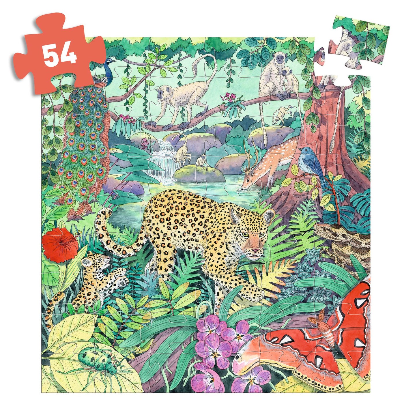 Puzzle Silhouette - Giungla indiana 54 pezzi - Centroscuola
