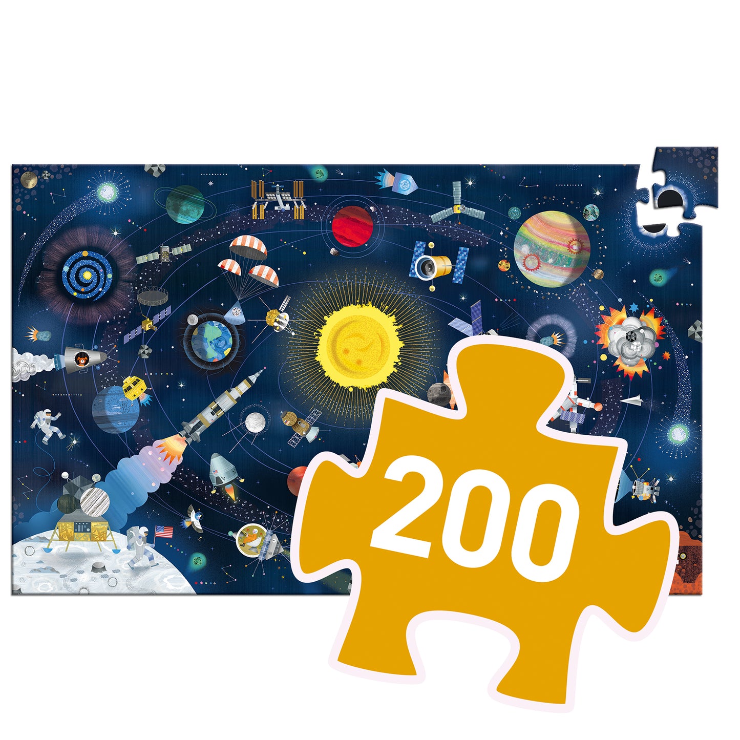 Puzzle d'osservazione - Scoperta dello spazio 200 pz