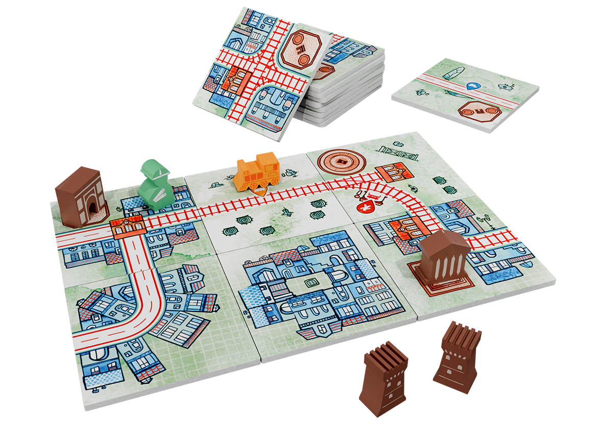 Railroad Tiles - Monuments Expansion - Centroscuola
