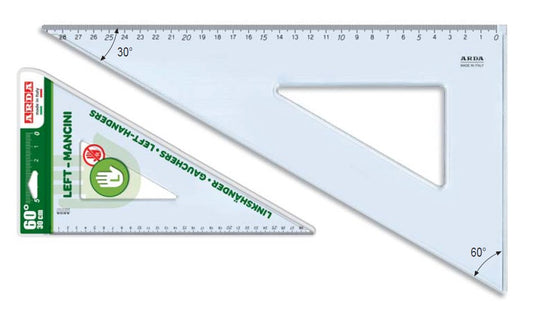 Squadra per mancini 60° 30cm - Centroscuola