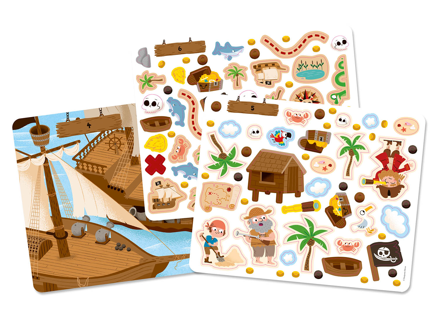 200 Stickers Riposizionabili - Pirati - Centroscuola