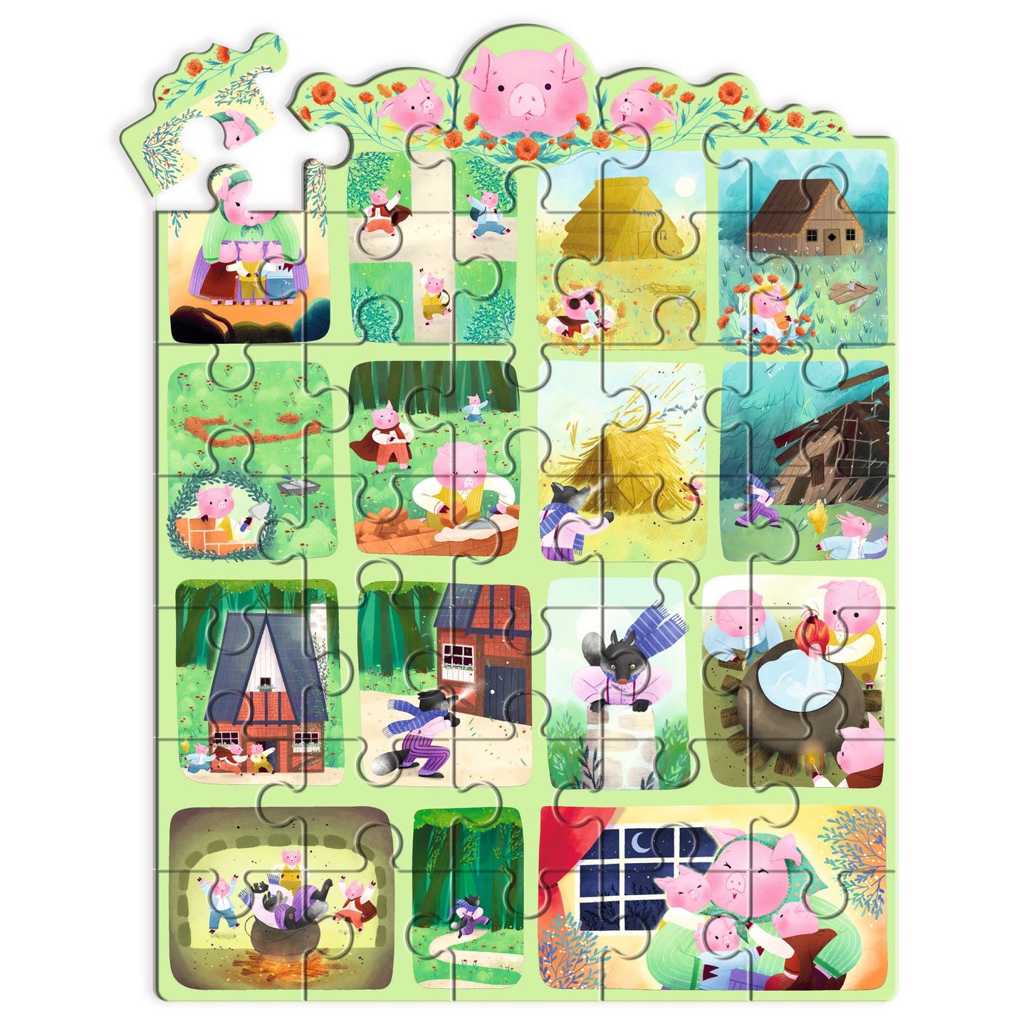 Story Puzzle - I tre porcellini 35pz