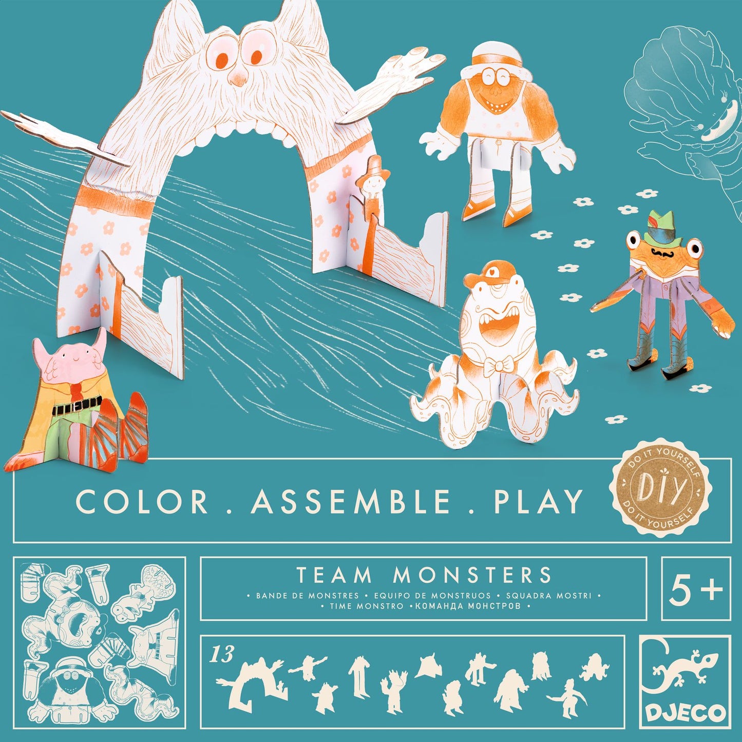 Team Monsters - Color Assemble Play