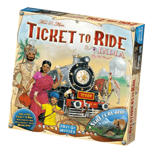 Ticket to Ride - India + Switzerland, espansione Asmodee