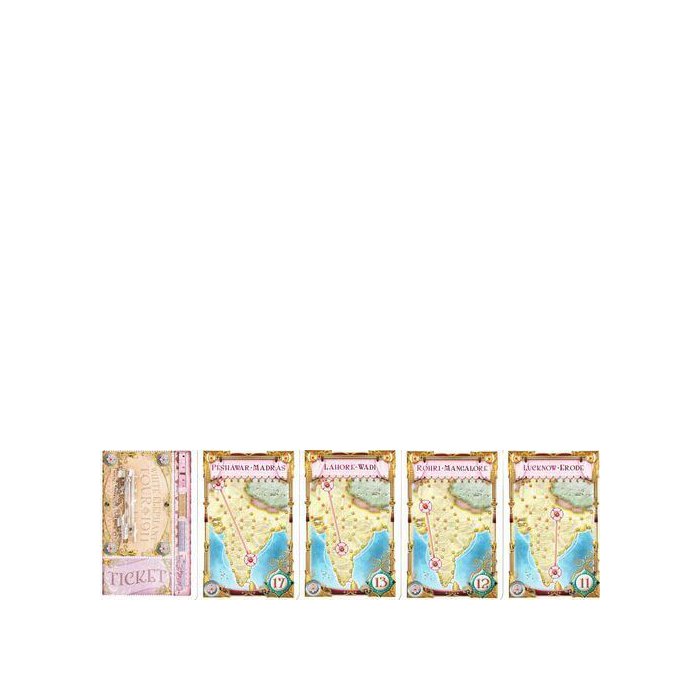 Ticket to Ride India + Switzerland - carte destinazione India, espansione Asmodee/Days of Wonder