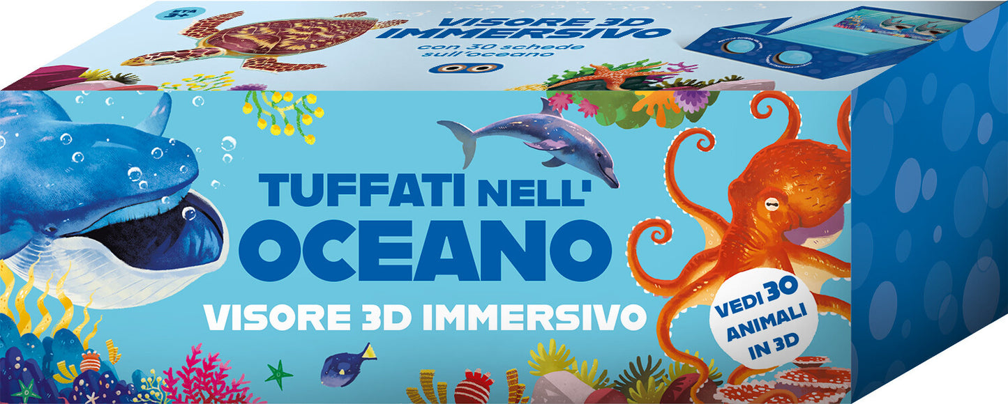Tuffati nell'oceano, libro scatola visore 3D, di Mike Love, Editoriale Scienza