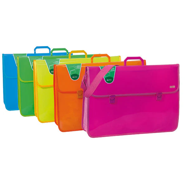 Valigetta a soffietto 58x39,5cm Fluo