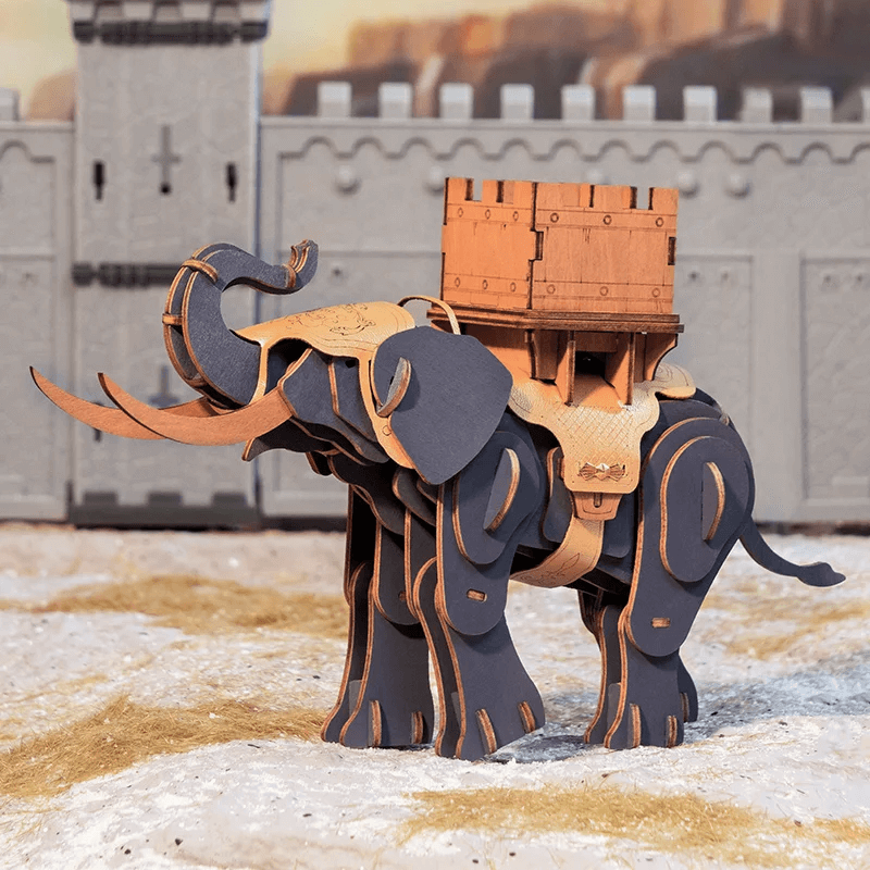 Puzzle 3D - Warrior Elephant