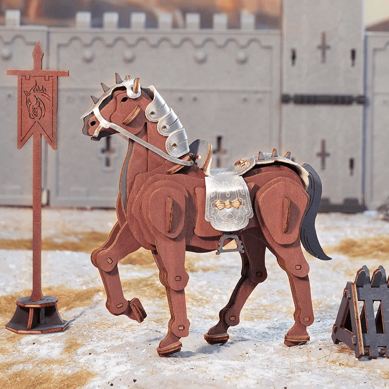 Puzzle 3D - Warrior Horse