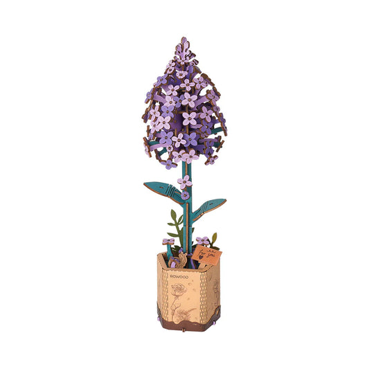 Wooden Flower - Lilac
