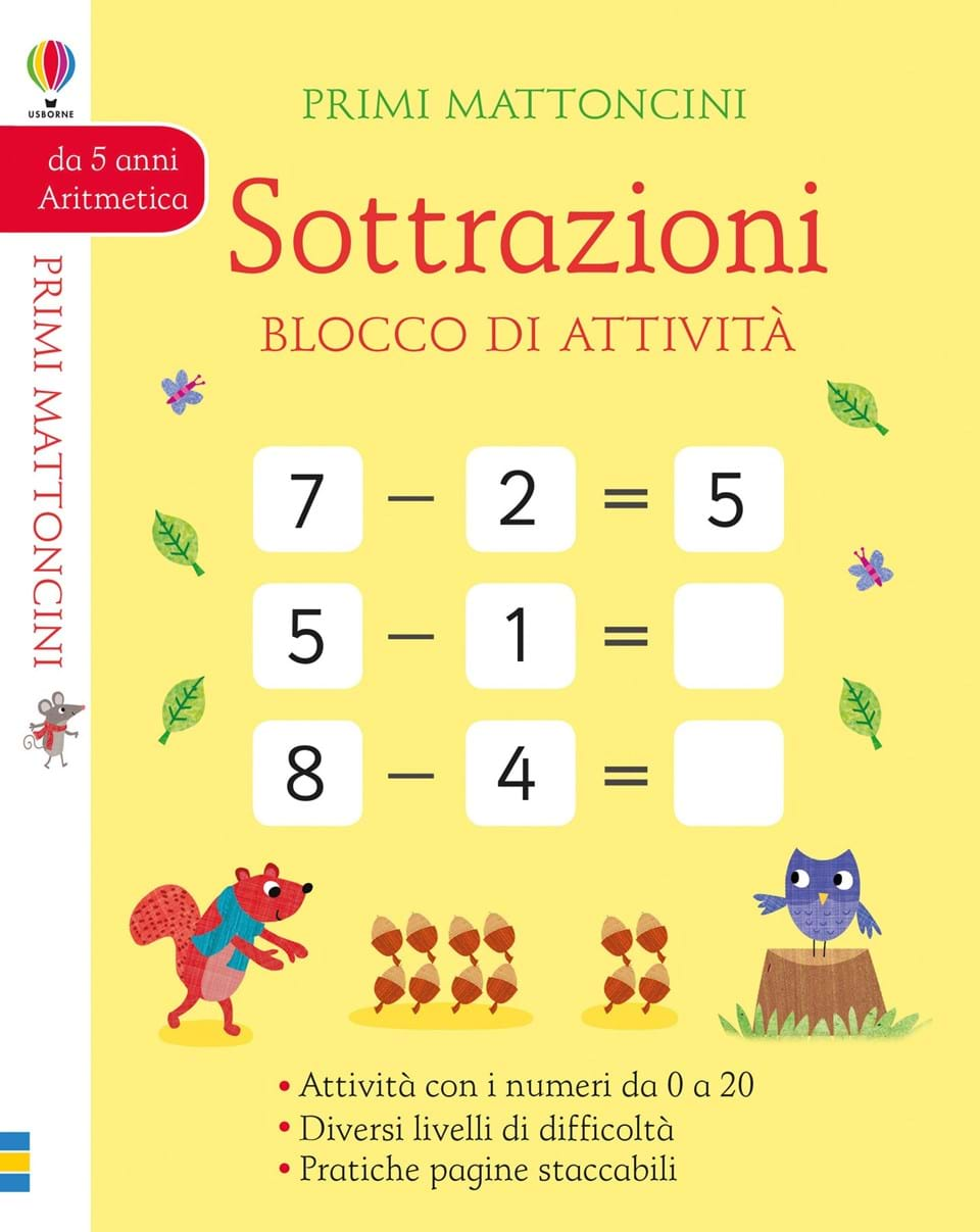 Sottrazioni - Blocco di attività - Centroscuola