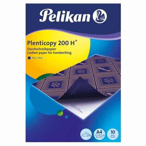 Carta carbone Pelikan A4 per scrittura a mano 10fg Blu - Centroscuola