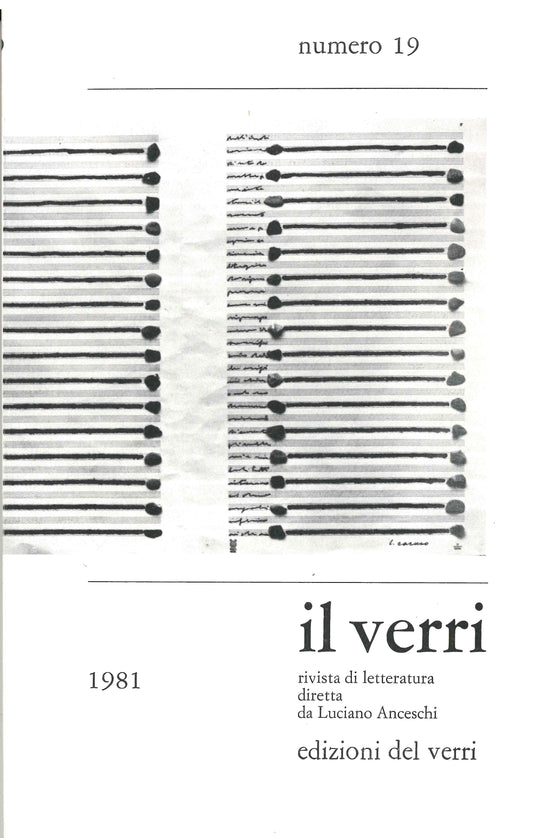 Rivista Il Verri - Sesta serie 1981 n 19