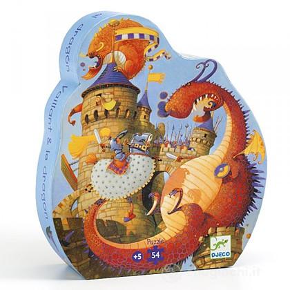 Puzzle silhouette - Vaillant e il drago 54pz