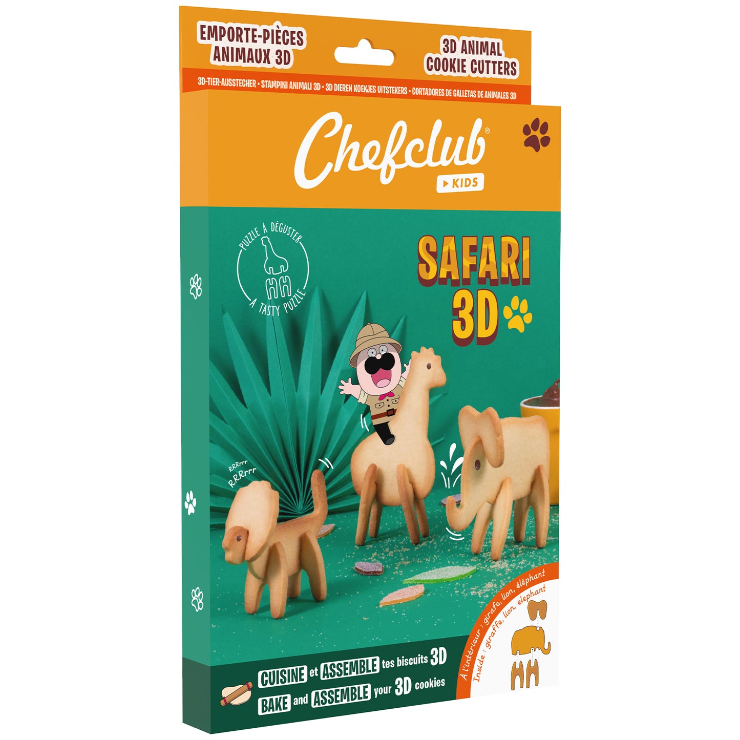 Set biscotti 3D safari - Chefclub