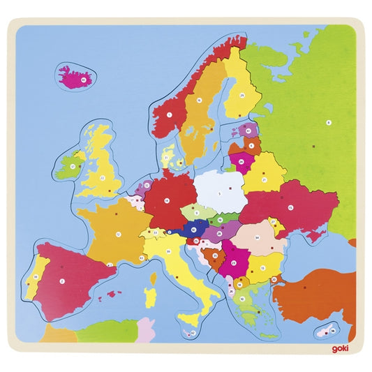 Puzzle Europa in legno