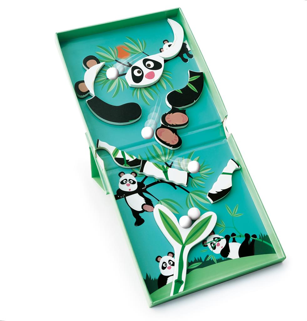 Puzzle magnetico Panda e Pista per biglie