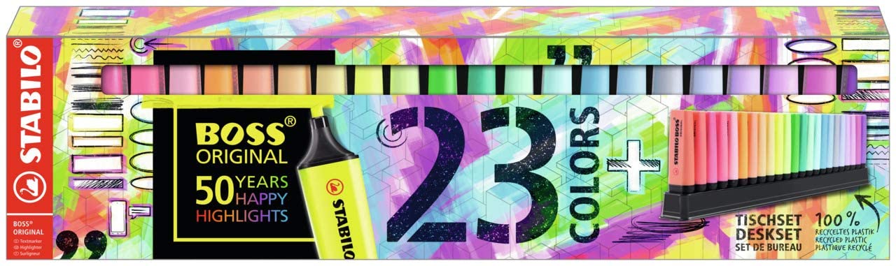 Stabilo Boss - Set scrivania da 23 pezzi - Centroscuola