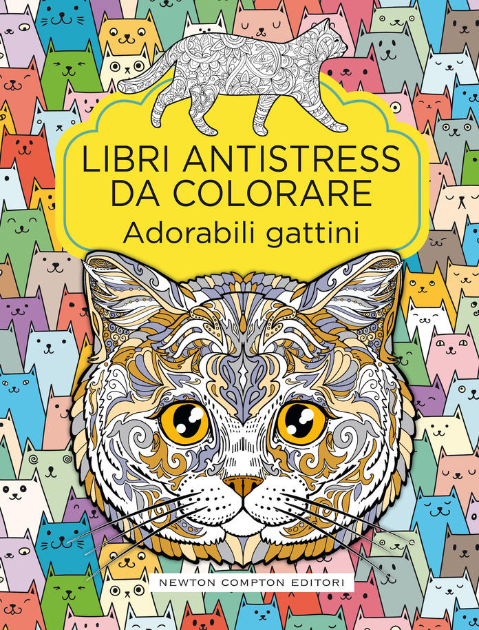 Libri antistress da colorare - Adorabili gattini