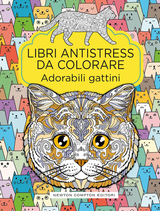 Libri antistress da colorare - Adorabili gattini