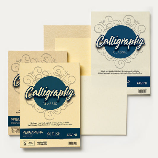 Calligraphy Pergamena - Bianco 01