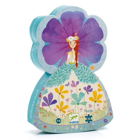 Puzzle Silhouette - The princess of spring 36 pezzi