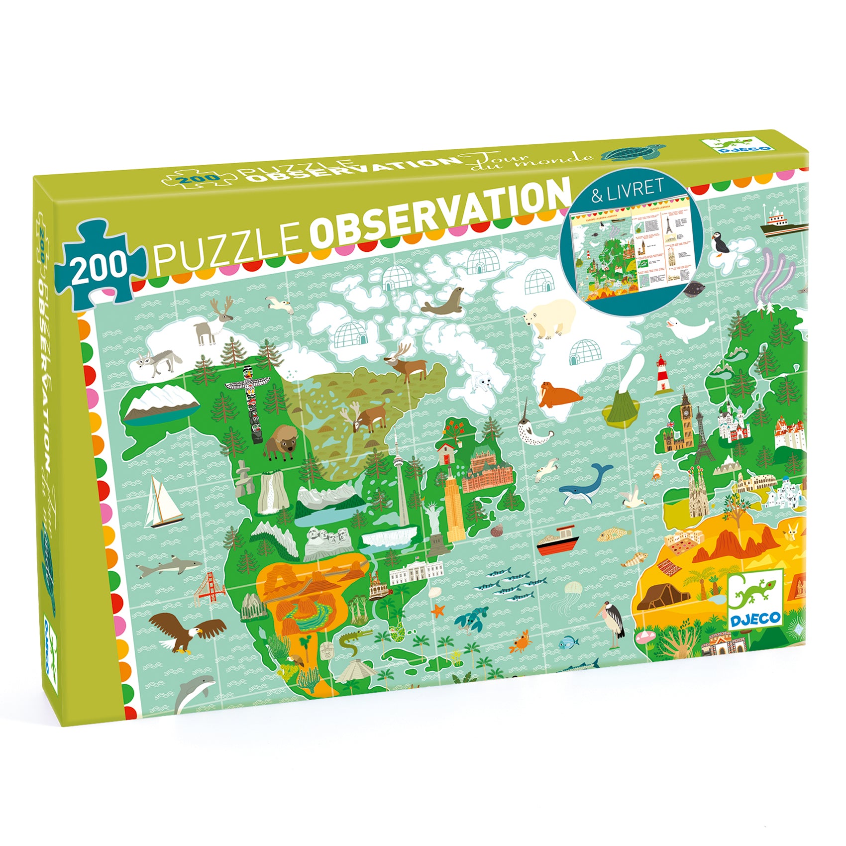 Puzzle Osservazione - Around the world - Centroscuola