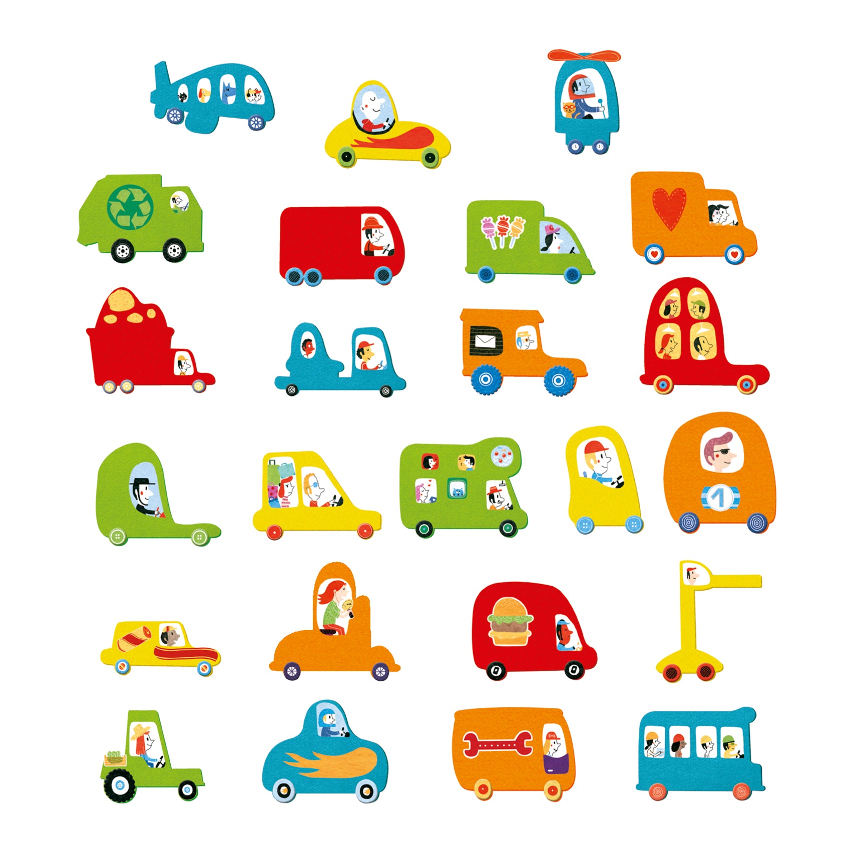 Creare con gli adesivi - I love cars - Centroscuola