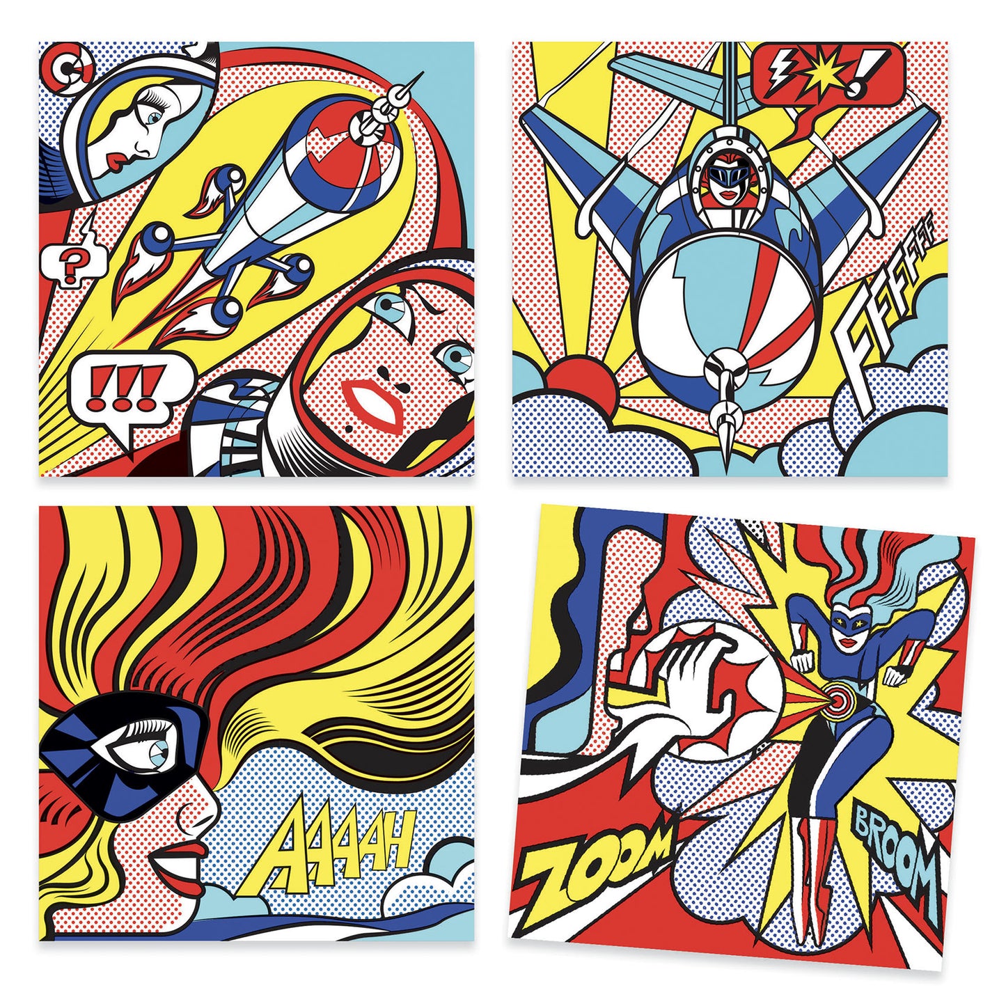 Superheroes - Inspired by Roy Lichtenstein