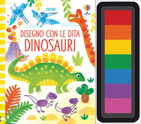 Dinosauri. Disegno Con Le Dita. Con Gadget 