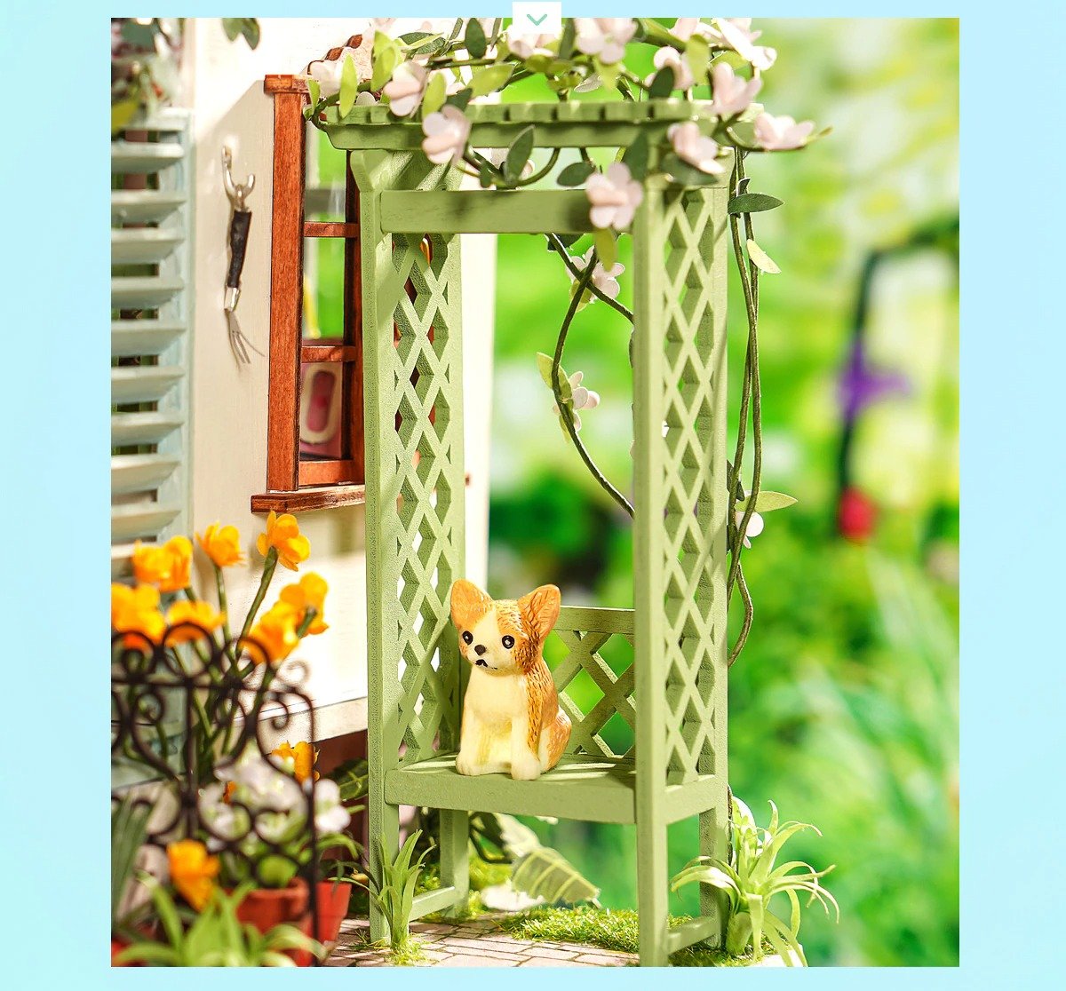 Miniature House - Flowery Sweets & Teas