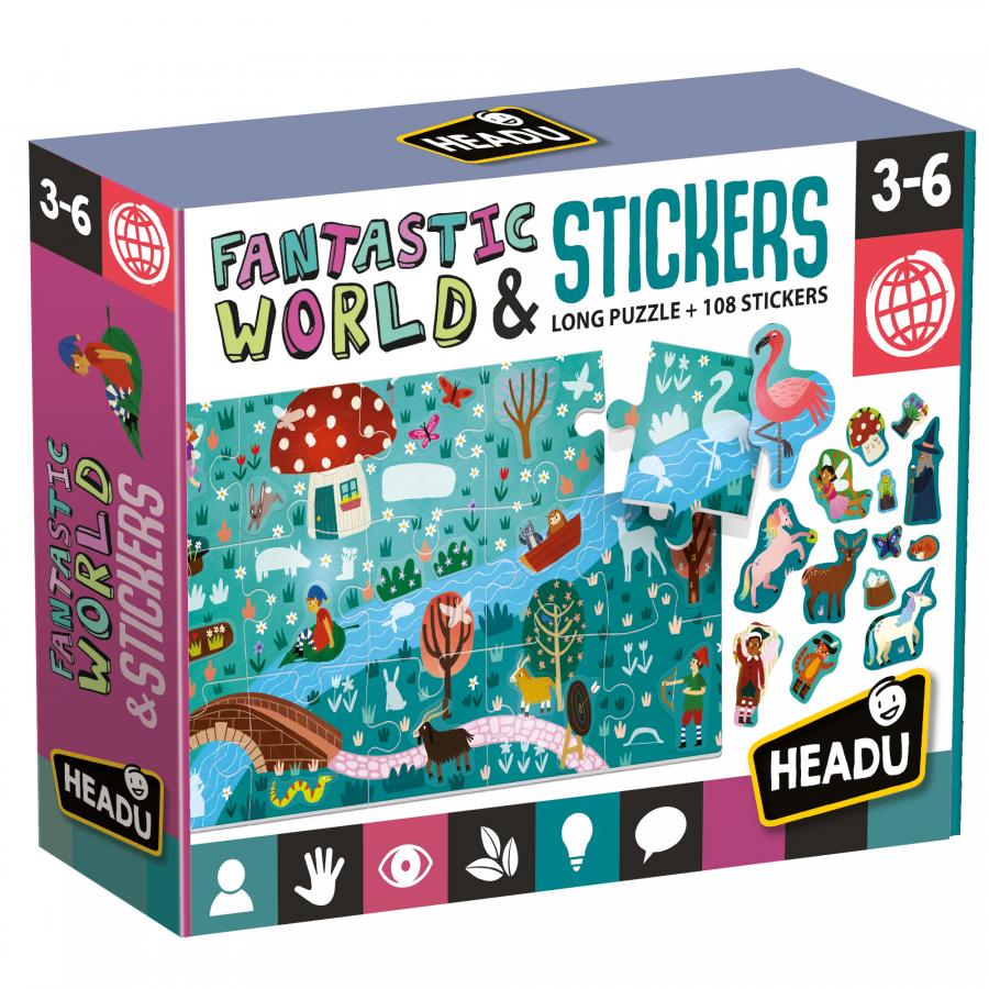 Fantastic World - Puzzle + Stickers