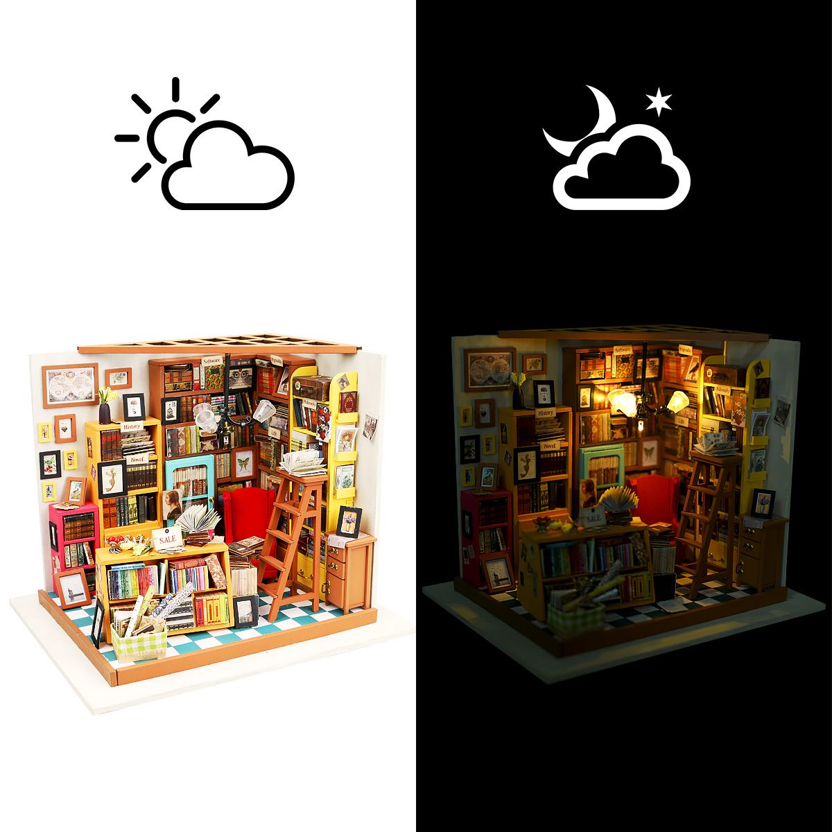 Miniature House - Sam's Study