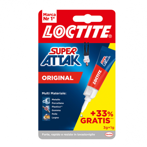 Colla Super Attak Loctite 4g - Centroscuola