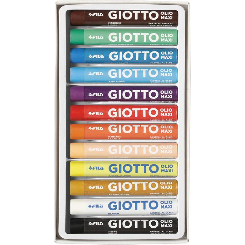 Pastelli olio maxi Giotto 12pz