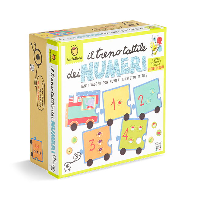 Il trenino tattile dei numeri - Giochi Montessori