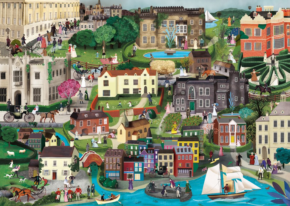 Il mondo di Jane Austen - Puzzle 1000 pezzi