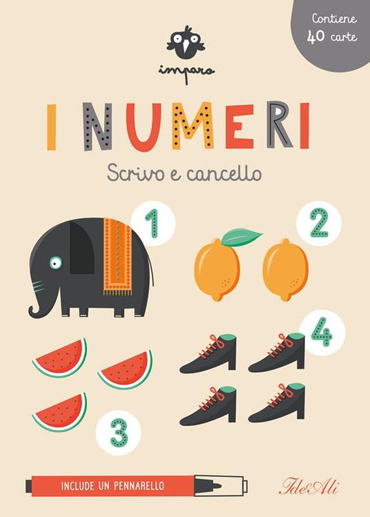 Imparo i numeri. Scrivo e cancello