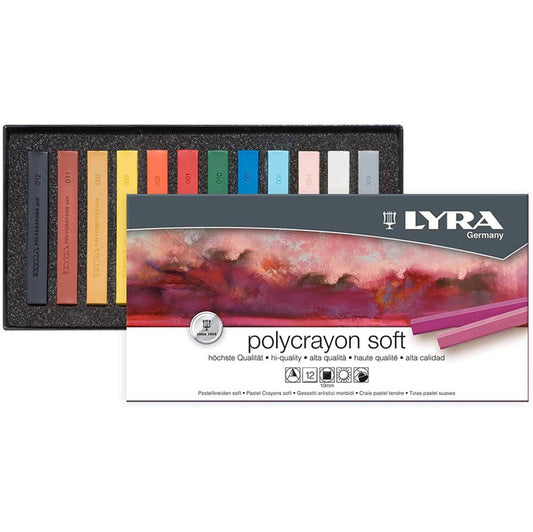 Gessetti polycrayons soft Lyra 12pz