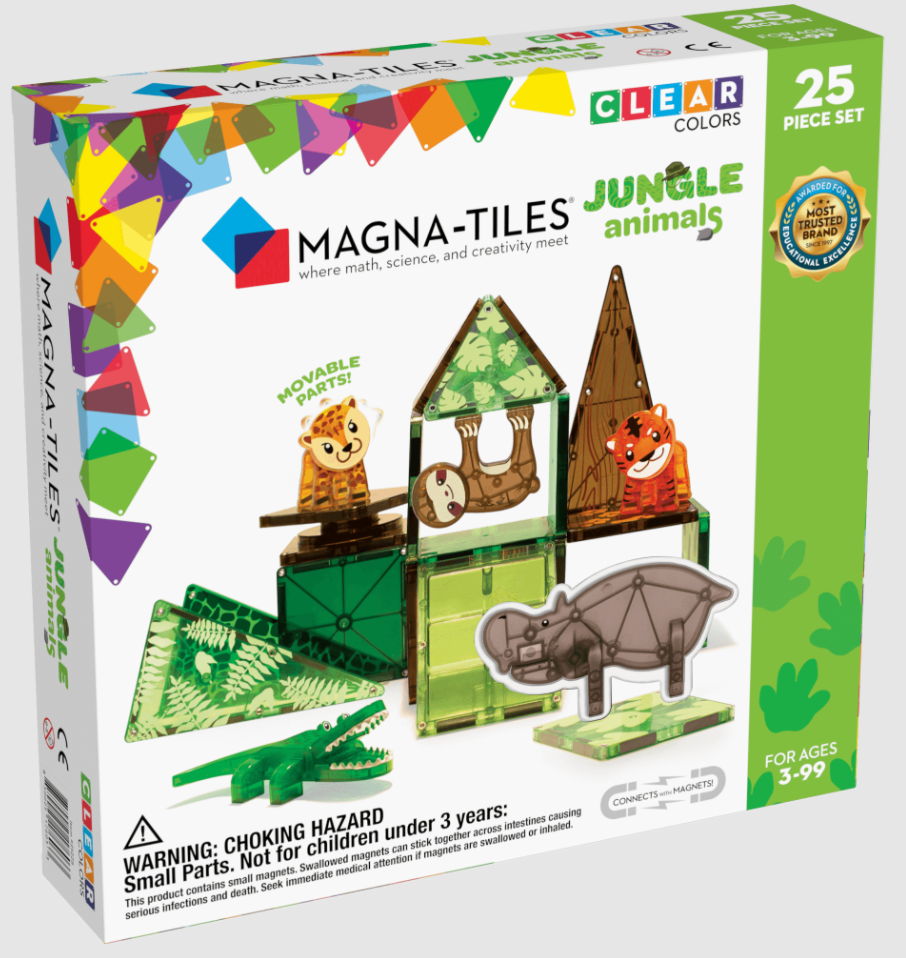 Gioco magnetico - Animali della giungla - 25 pezzi - Centroscuola