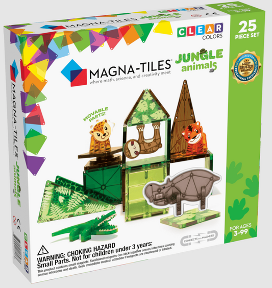 Gioco magnetico - Animali della giungla - 25 pezzi