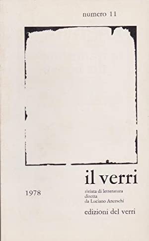 Rivista Il Verri - Sesta serie 1978 n 11