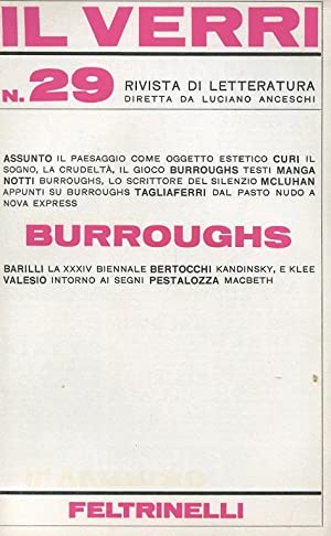 Rivista Il Verri - Quarta serie 1968 n 29 - Burroughs