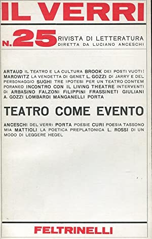 Rivista Il Verri - Quarta serie 1967 n 25 - Centroscuola