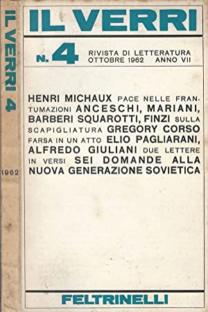 Rivista Il Verri - Nuova serie 1962 n. 4
