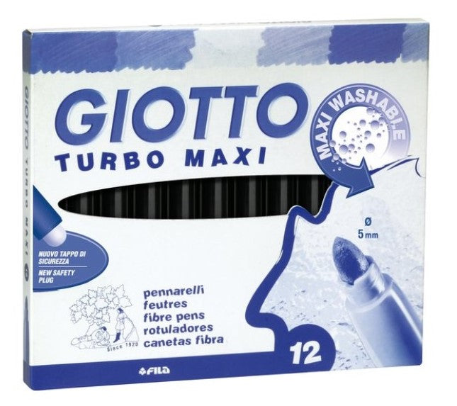 Pennarelli Giotto Turbomaxi Monocolore 12pz